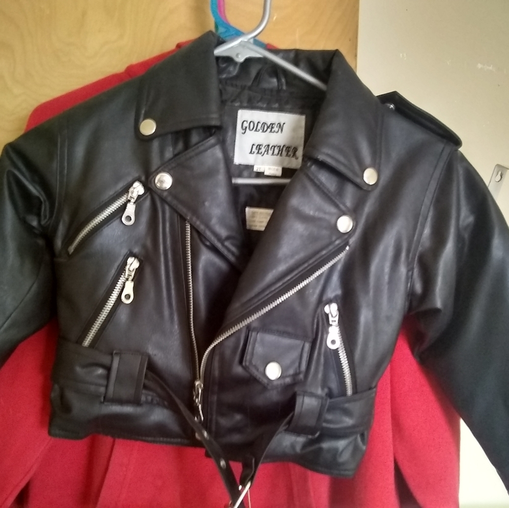 Unisex Toddler sz 2t Leather riding jacket